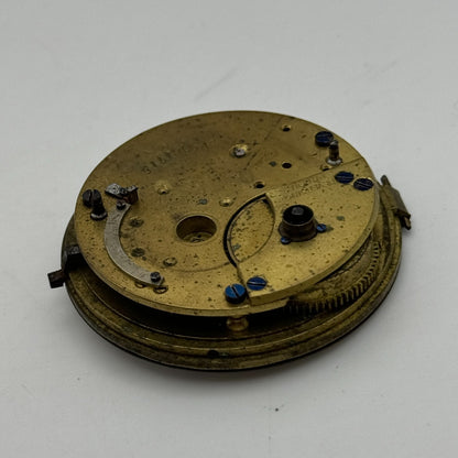 44.7mm Antique J G Graves English Express Lever Pocket Watch Movement PARTS