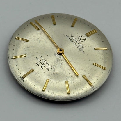 FHF 72 Watch Movement Verity Magnificent Manual Wind Vintage Parts Repair 25.9mm