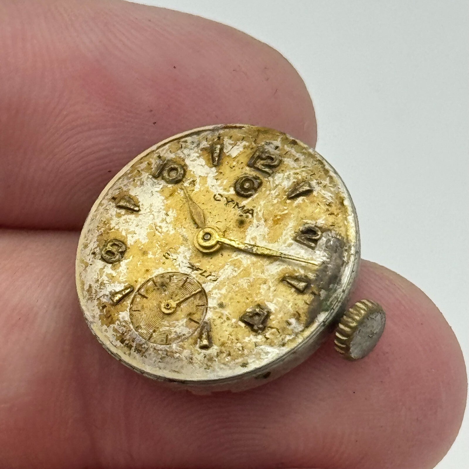 19.7mm Cyma R.424 Sub Seconds Manual Wind Watch Movement Swiss Vintage PARTS