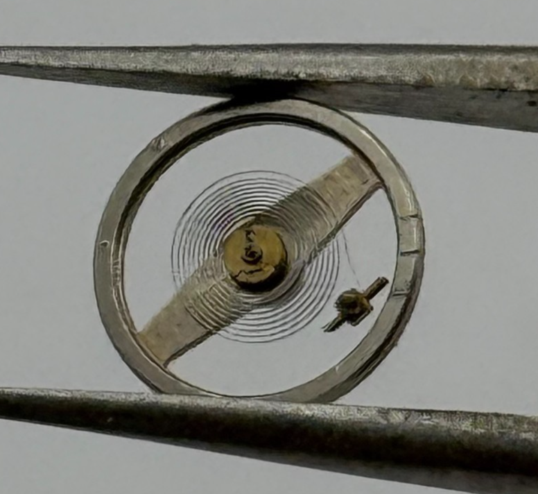 Brac 2051 Balance Wheel Complete And Spring  5½’’’ 69 M Watch Movement Parts NOS