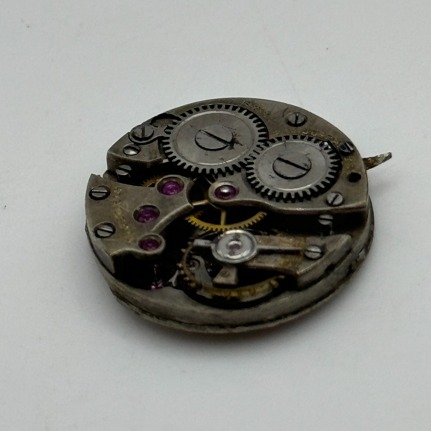 21.4mm Unidentified Interesting 15 Jewels Manual Wind Swiss Watch Movement PART