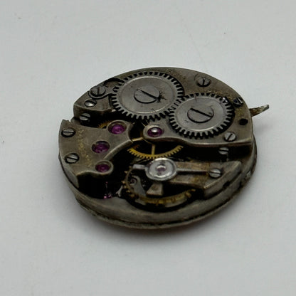21.4mm Unidentified Interesting 15 Jewels Manual Wind Swiss Watch Movement PART