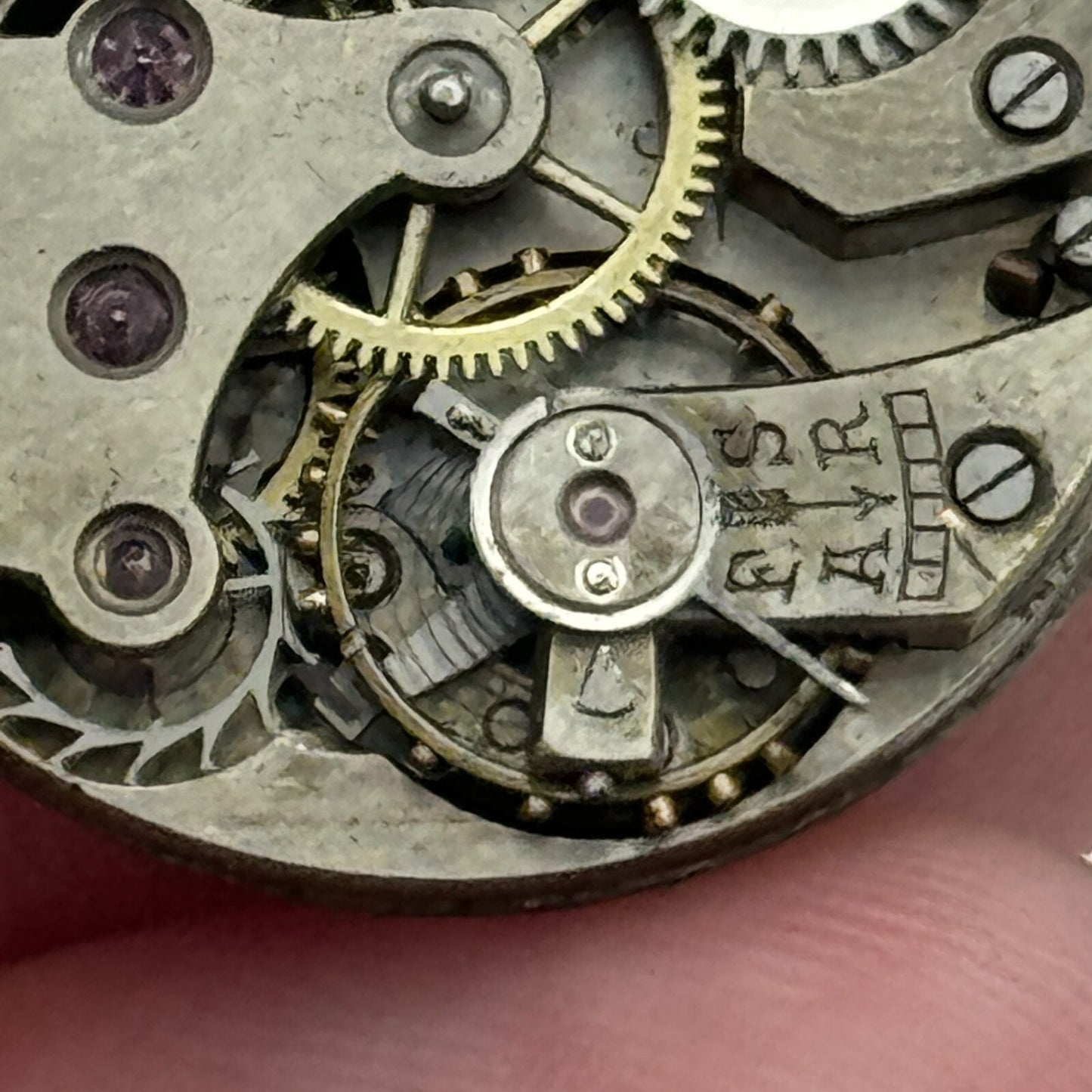 23.6mm Porcelain Dial Trench Dial Hands Watch Movement Manual Wind PARTS SPARES