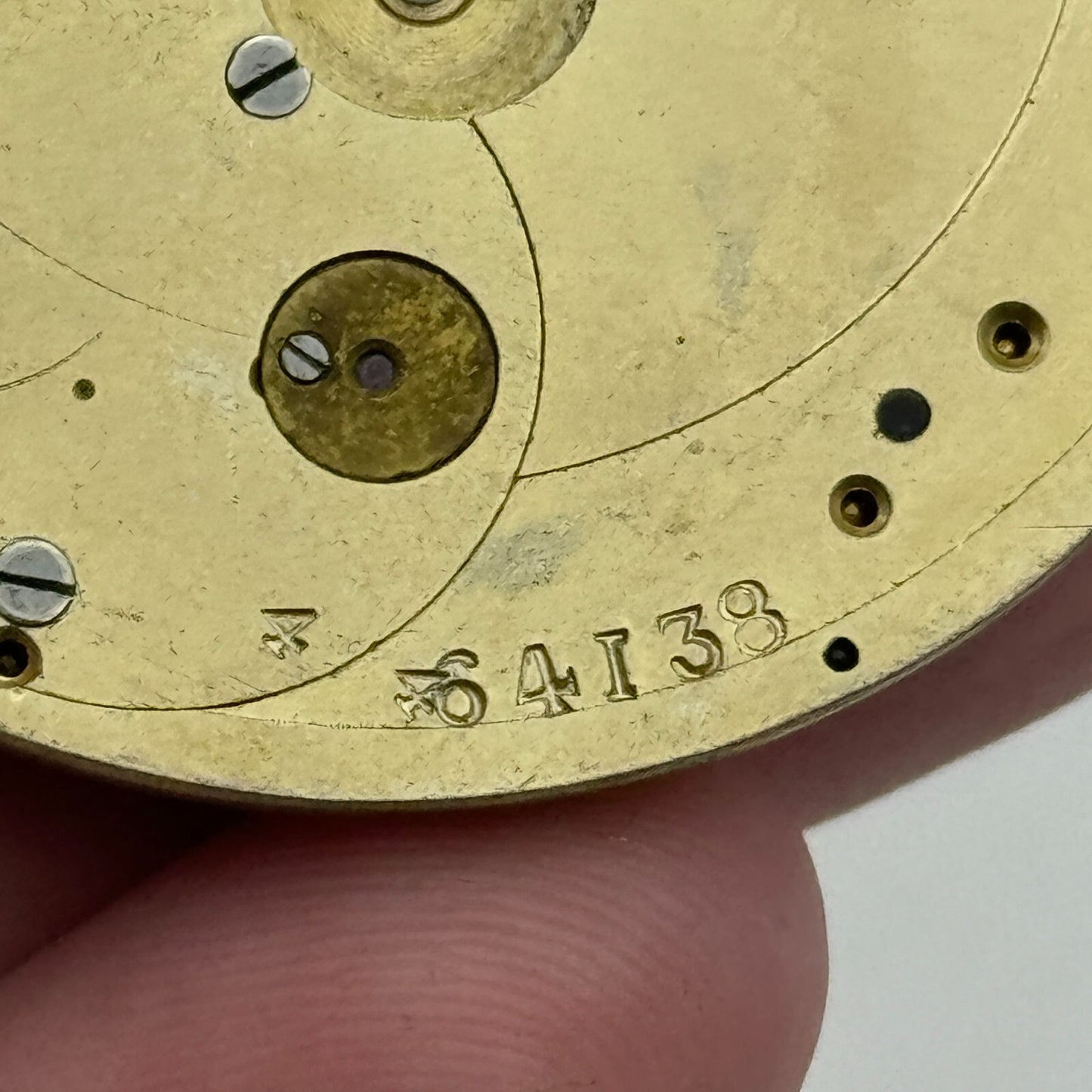 47.8mm Antique Compensation Balance Key Wound Pocket Watch Movement PARTS SPARES