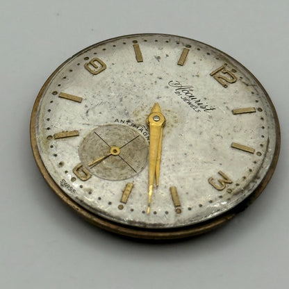 AS 1002 984 Watch Movement Accurist Manual Wind Vintage Parts Repair 29.7mm