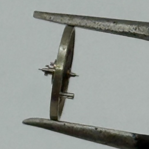 AS 1677 Balance Wheel Complete And Spring 5 1/2’’’ 1417 M Watch Movement Parts