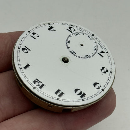 43mm Derrick 15 Jewels Swiss Vintage Hunter Pocket Watch Movement PARTS REPAIR