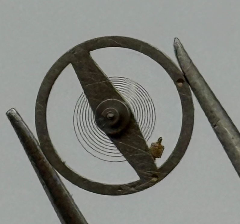 Brac 2051 Balance Wheel Complete And Spring  5¼’’’ 69 M Watch Movement Parts NOS