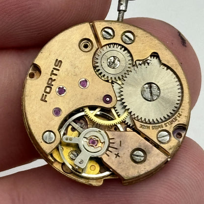 23.6mm Running Fortis Peseux P 7040 Manual Wind Swiss Watch Movement PARTS SPARE