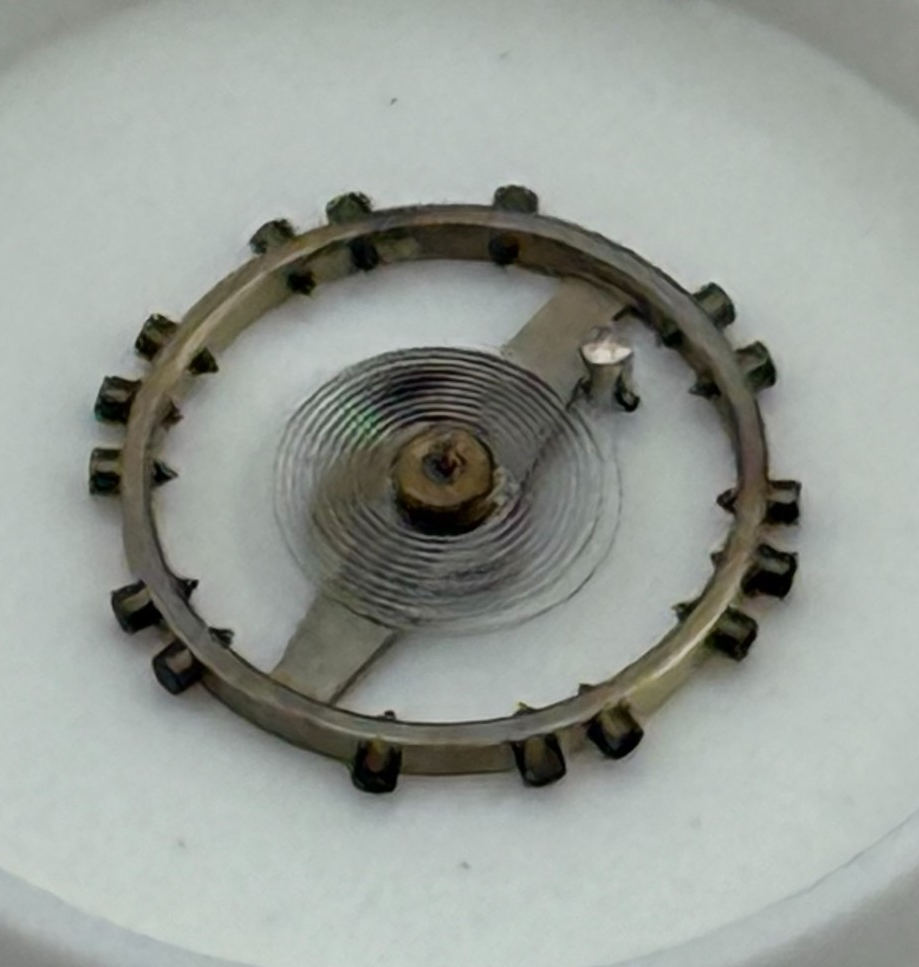 FHF 250 Balance Wheel Complete And Spring  8¾’’’ 172 Watch Movement Parts NOS