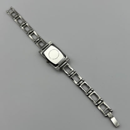 Louis Valentine Ladies Quartz Watch Purple Dial Silver Tone Japan Working 19mm