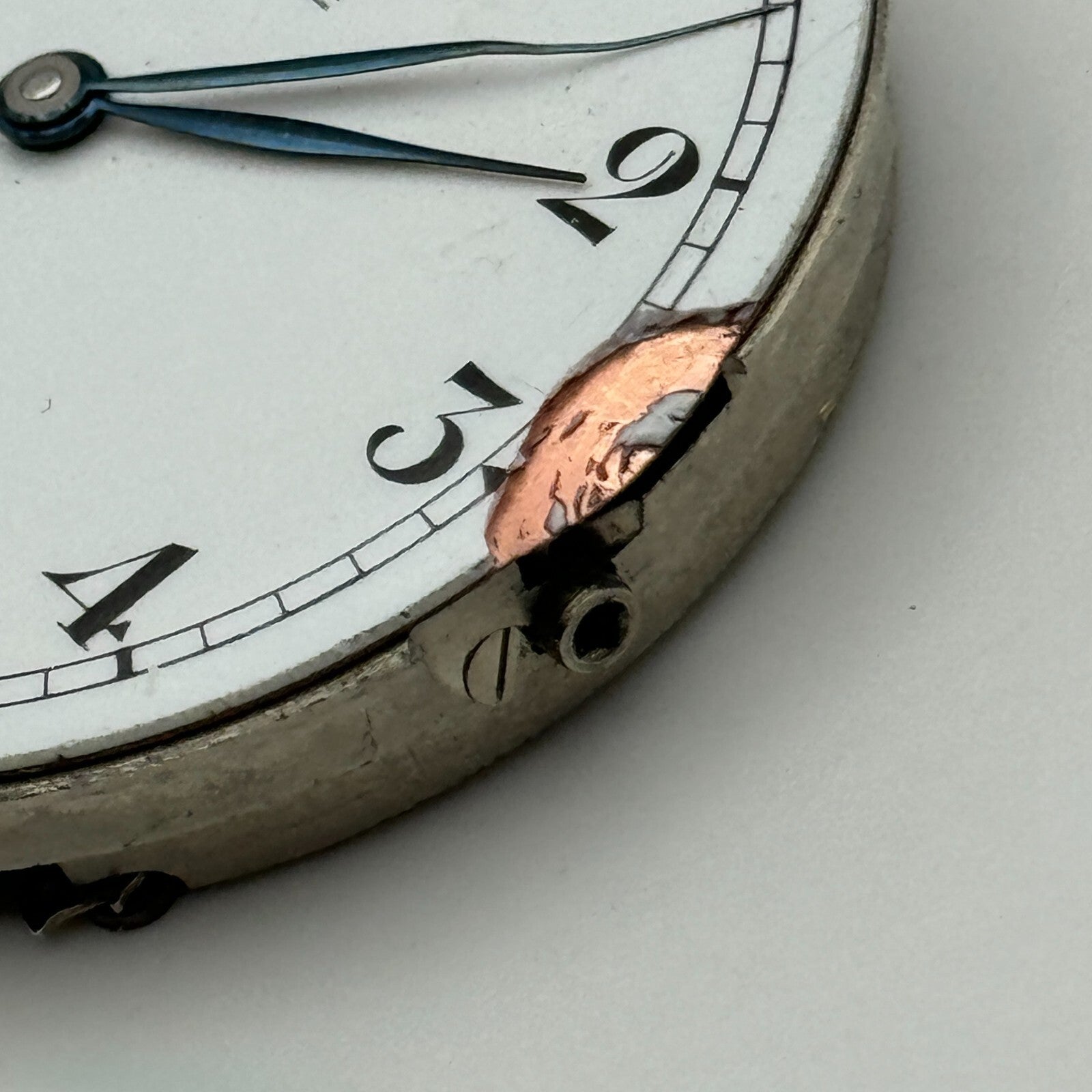 43mm Good Quality Roldor 17 Jewels Hunter Swiss Pocket Watch Movement FOR PARTS