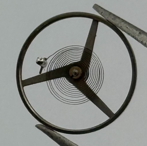 Felsa 4000 4010 Balance Wheel Complete And Spring 1435 M Watch Movement Parts