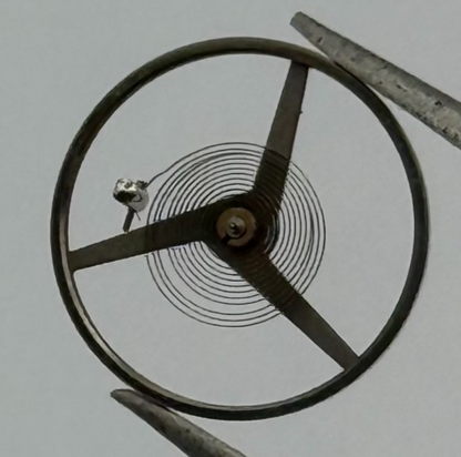 Felsa 4000 4010 Balance Wheel Complete And Spring 1435 M Watch Movement Parts