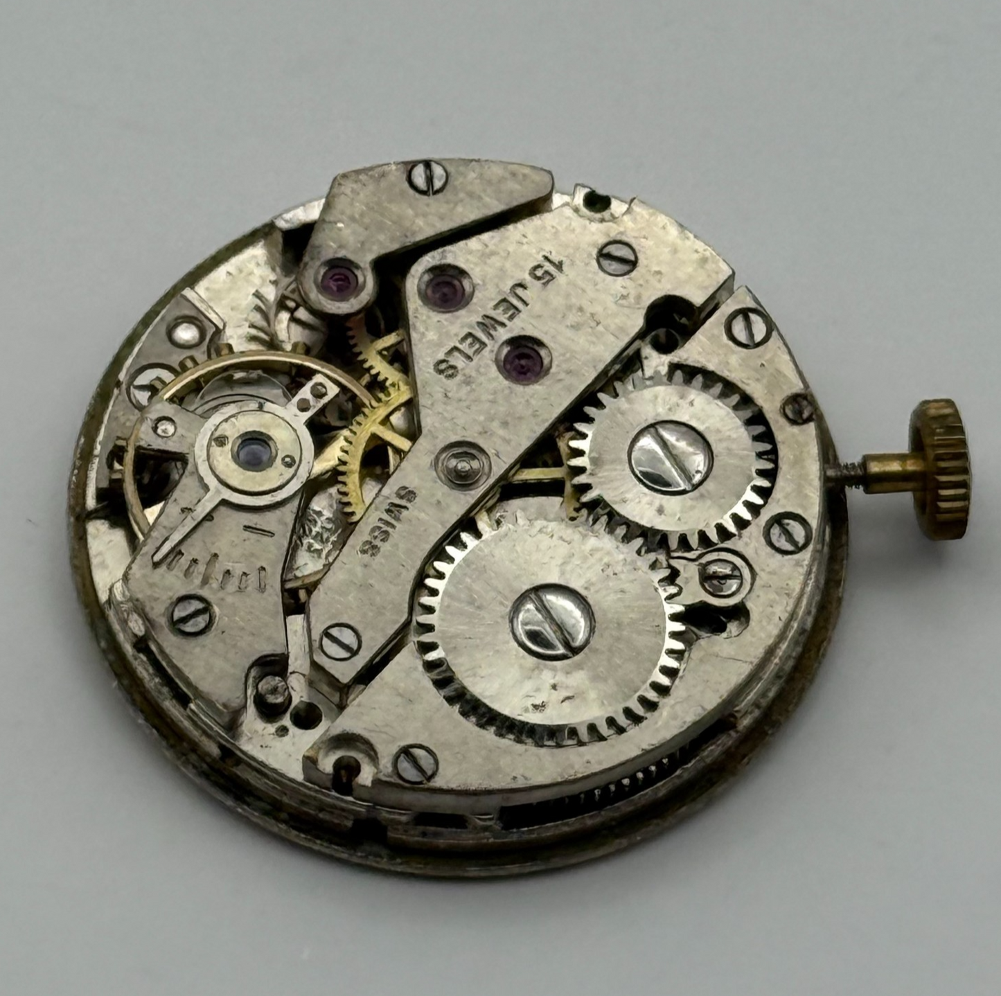 AS 1123 1124 Watch Movement Avia Manual Wind Vintage Swiss Parts Repair 25mm