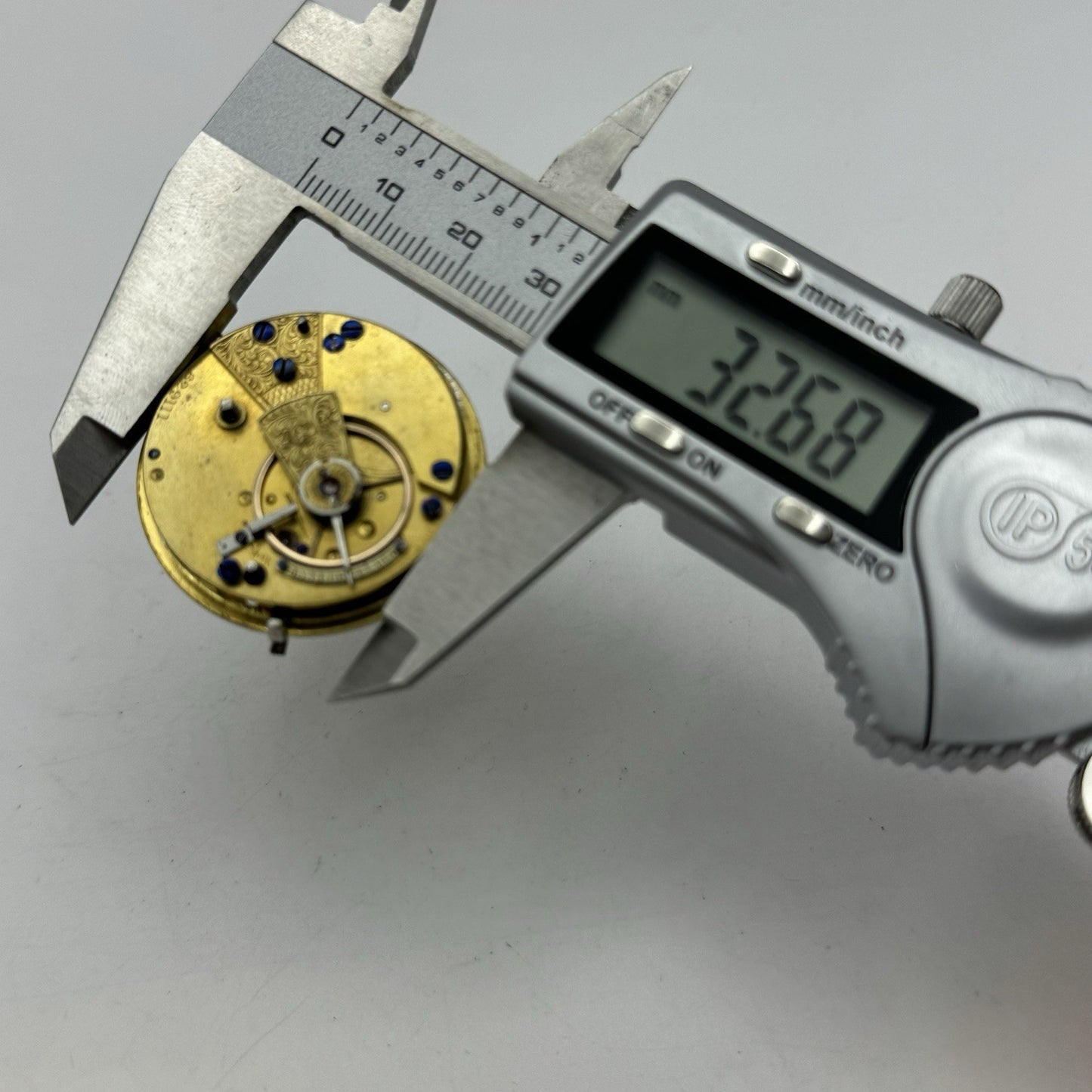 36mm Running Antique Quality English Fusee Pocket Watch Movement -  TO RESTORE