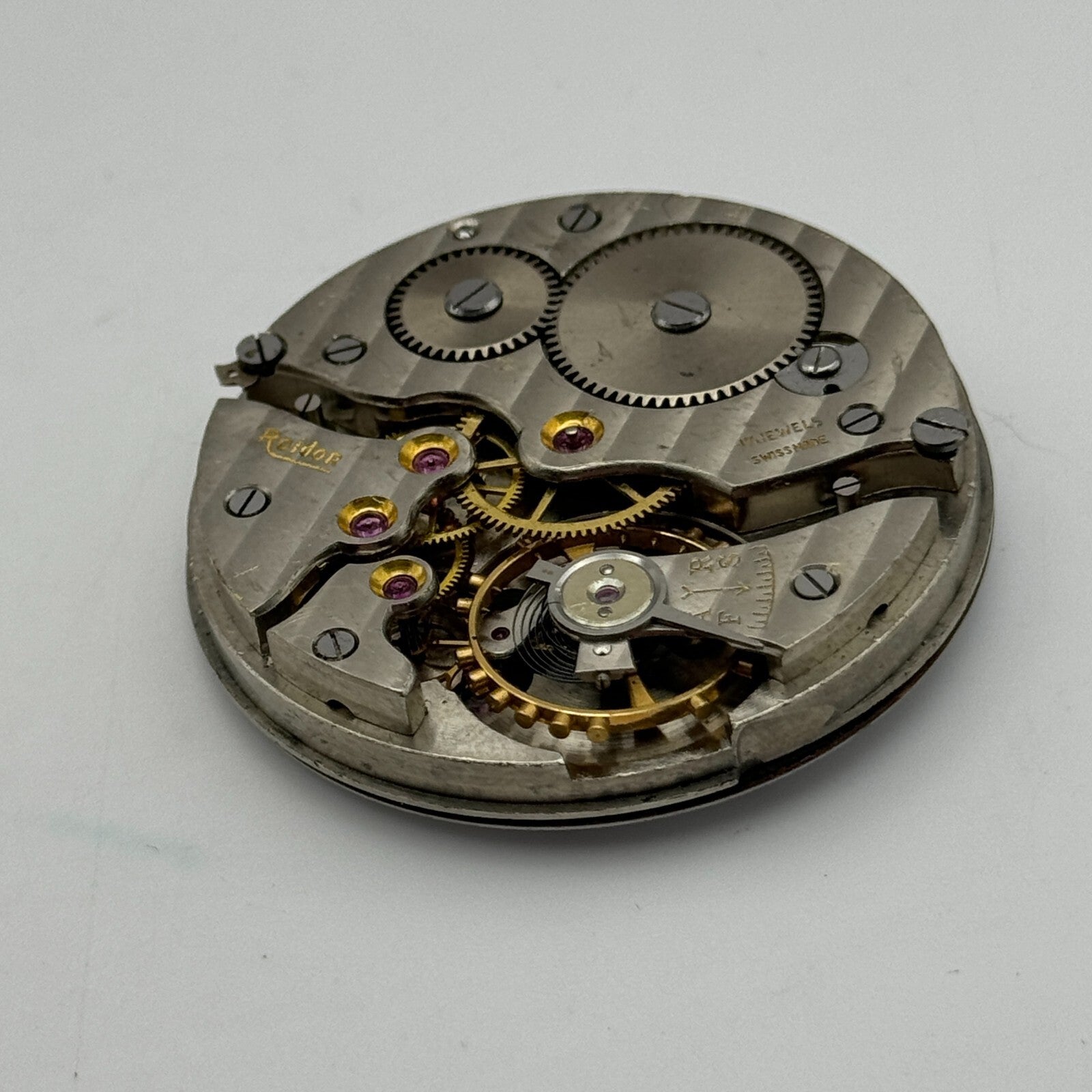 43mm Good Quality Roldor 17 Jewels Hunter Swiss Pocket Watch Movement FOR PARTS