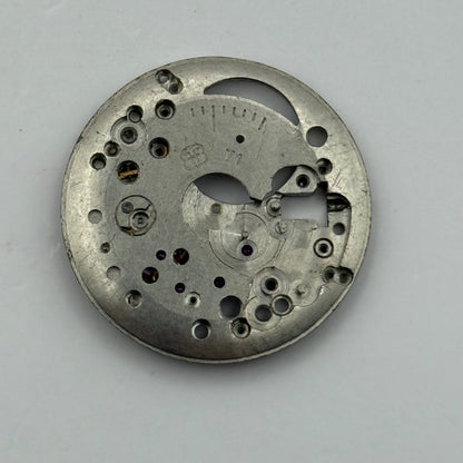 FHF 71 Watch Movement Manual Wind Vintage Swiss Incomplete Parts Repair 25.9mm