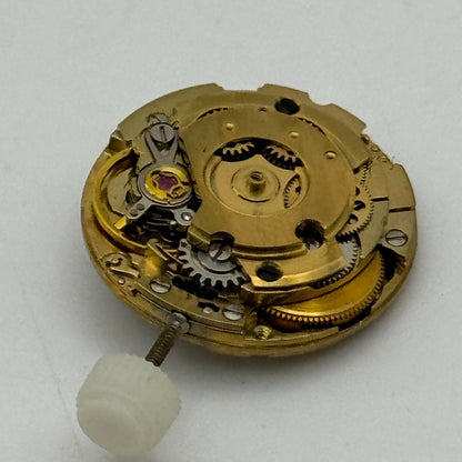 17.4mm Running Bulova 7BLACD Automatic Ladies Watch Movement Swiss Vintage PARTS