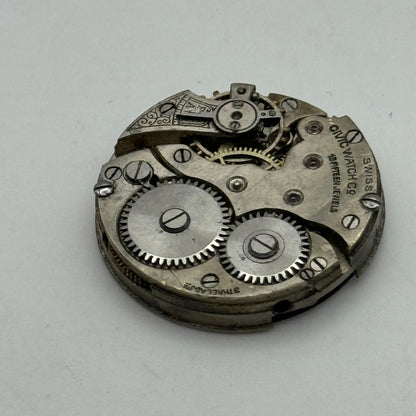 25.3mm Civic Watch Co Mens Trench Watch Movement Manual Wind Vintage Swiss PARTS