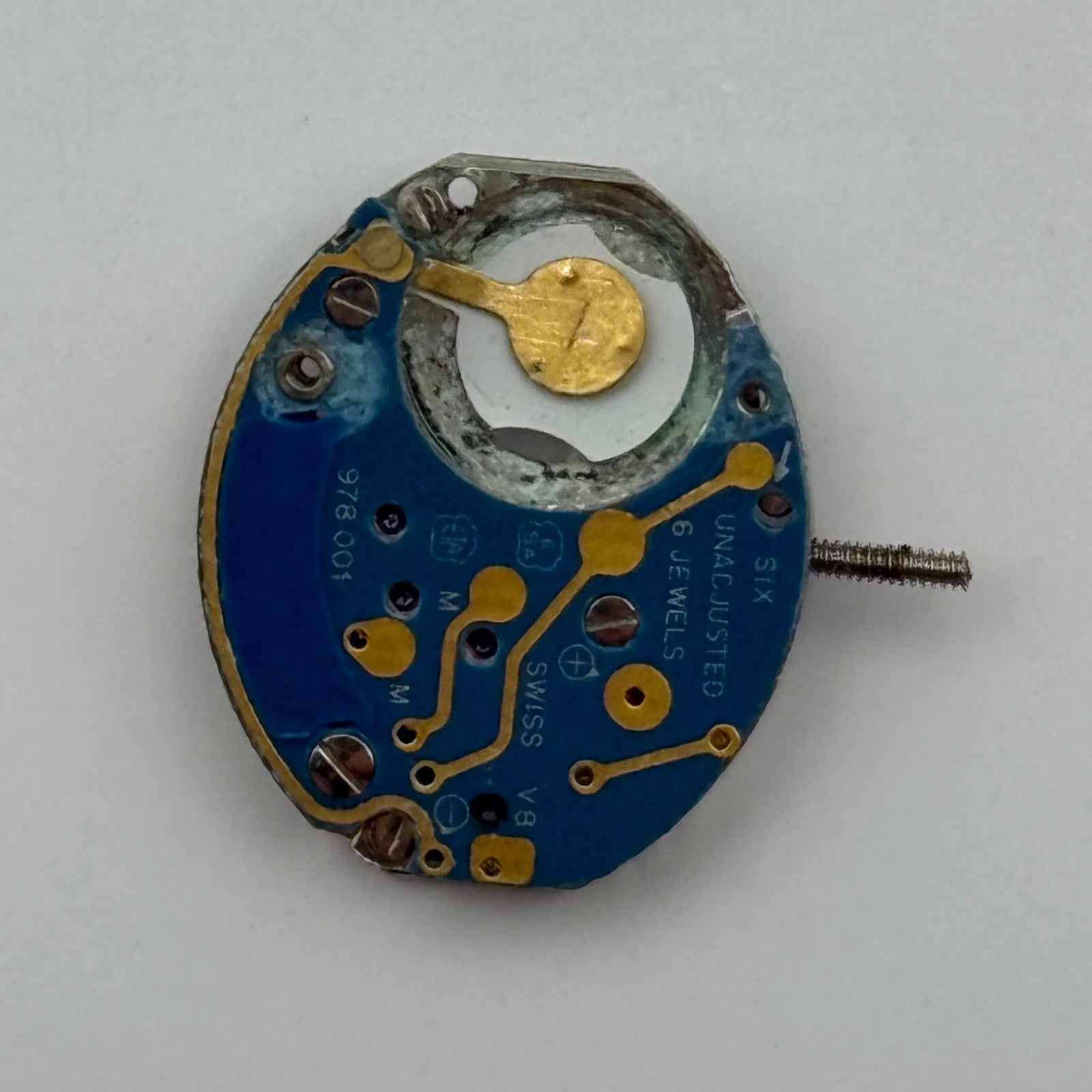 ETA 978.001 Quartz Watch Movement Incomplete Swiss Ladies Vintage Parts Repair