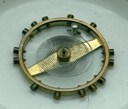 AS 970 Balance Wheel Complete And Spring 8 3/4''' 27 M Watch Movement Parts NOS