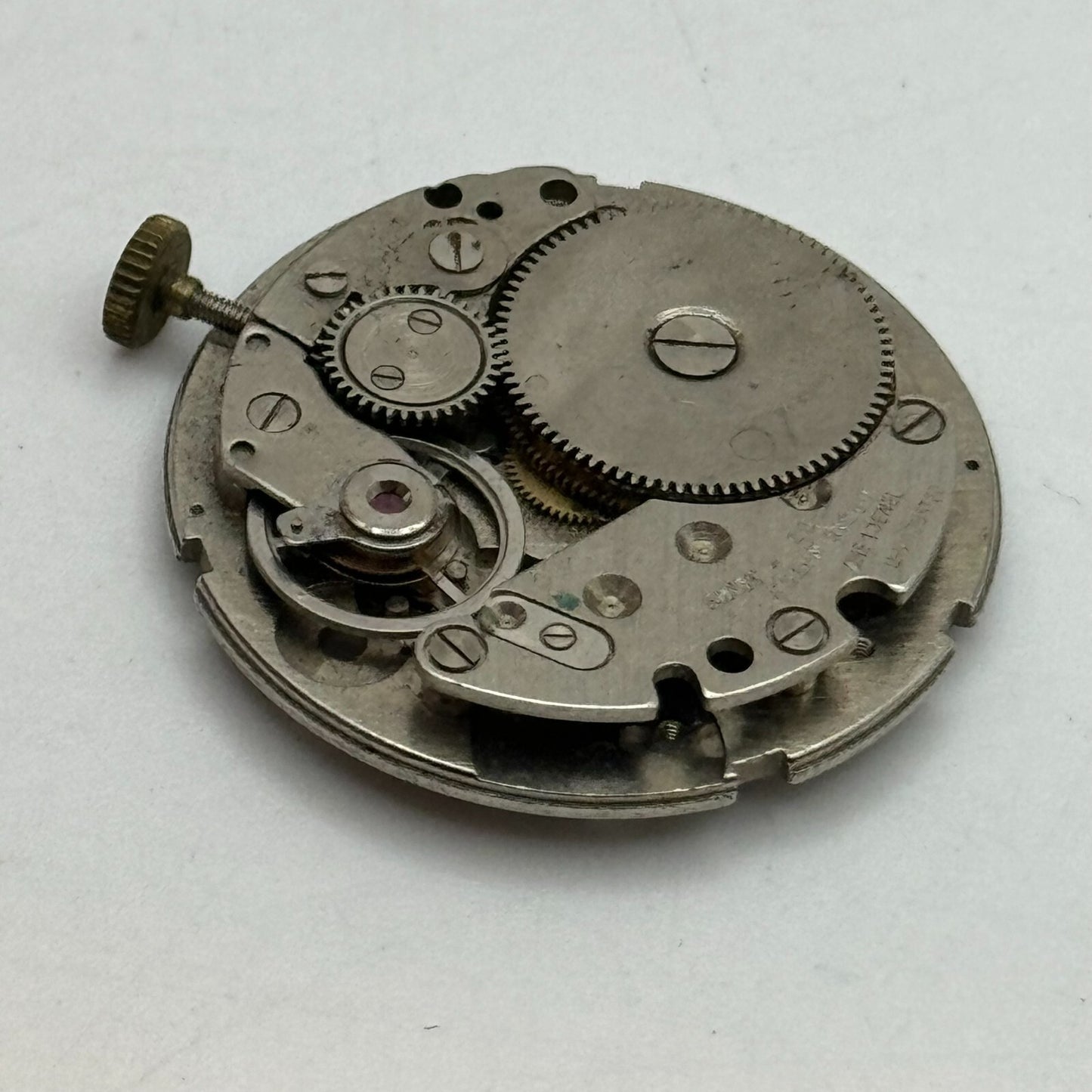 31.1mm Brac 196 Balance Intact Manual Wind 1 Jewel Watch Movement PARTS SPARES