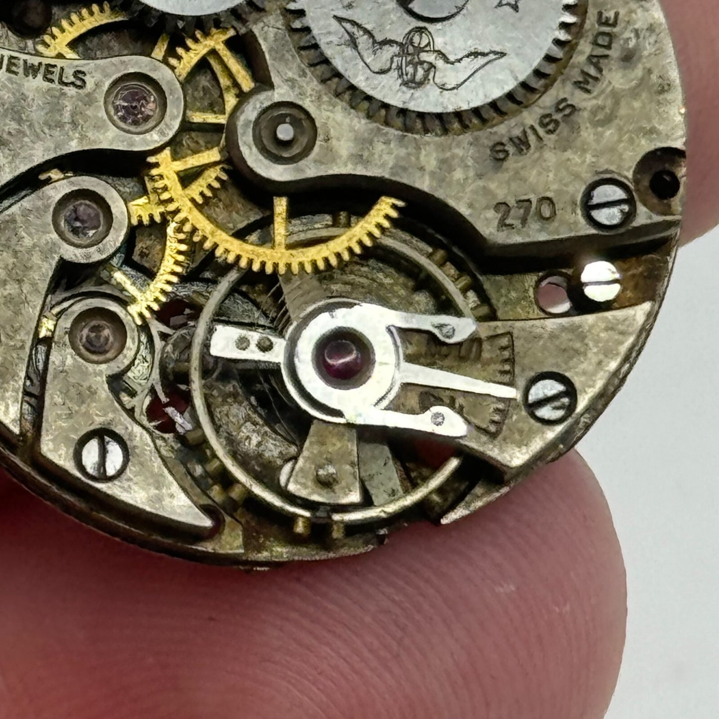 27mm Mens Rotary AS 554 Trench Watch Manual Wind 15 Jewels Movement PARTS SPARES