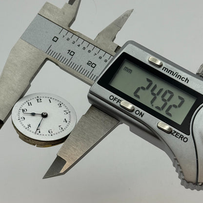 24.9mm Unidentified Balance Intact Trench Watch Movement Manual Wind Swiss PARTS