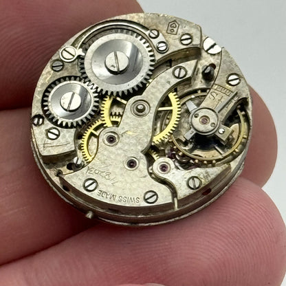 25mm Steiger HP Unidentified Manual Wind Swiss Watch Movement Vintage PARTS