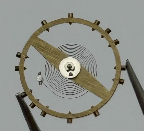 AS 1700-3 Balance Wheel Complete And Spring  1165 M Watch Movement Parts NOS