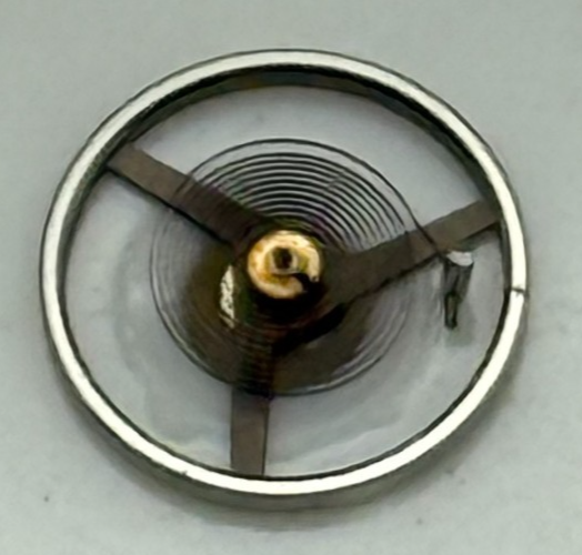 FEF 6620 Balance Wheel Complete And Spring 5½’’’ 1450 M Watch Movement Parts 