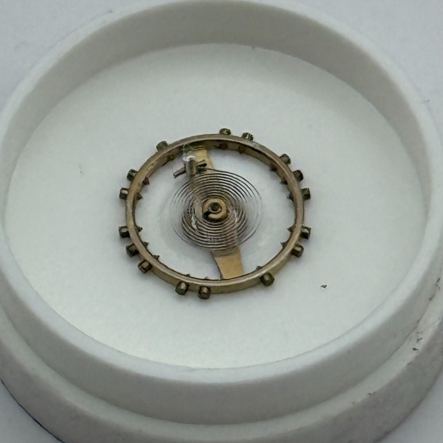 ETA 2412 Balance Wheel Complete And Spring 6¾’’’ 1257 M Watch Movement Parts NOS