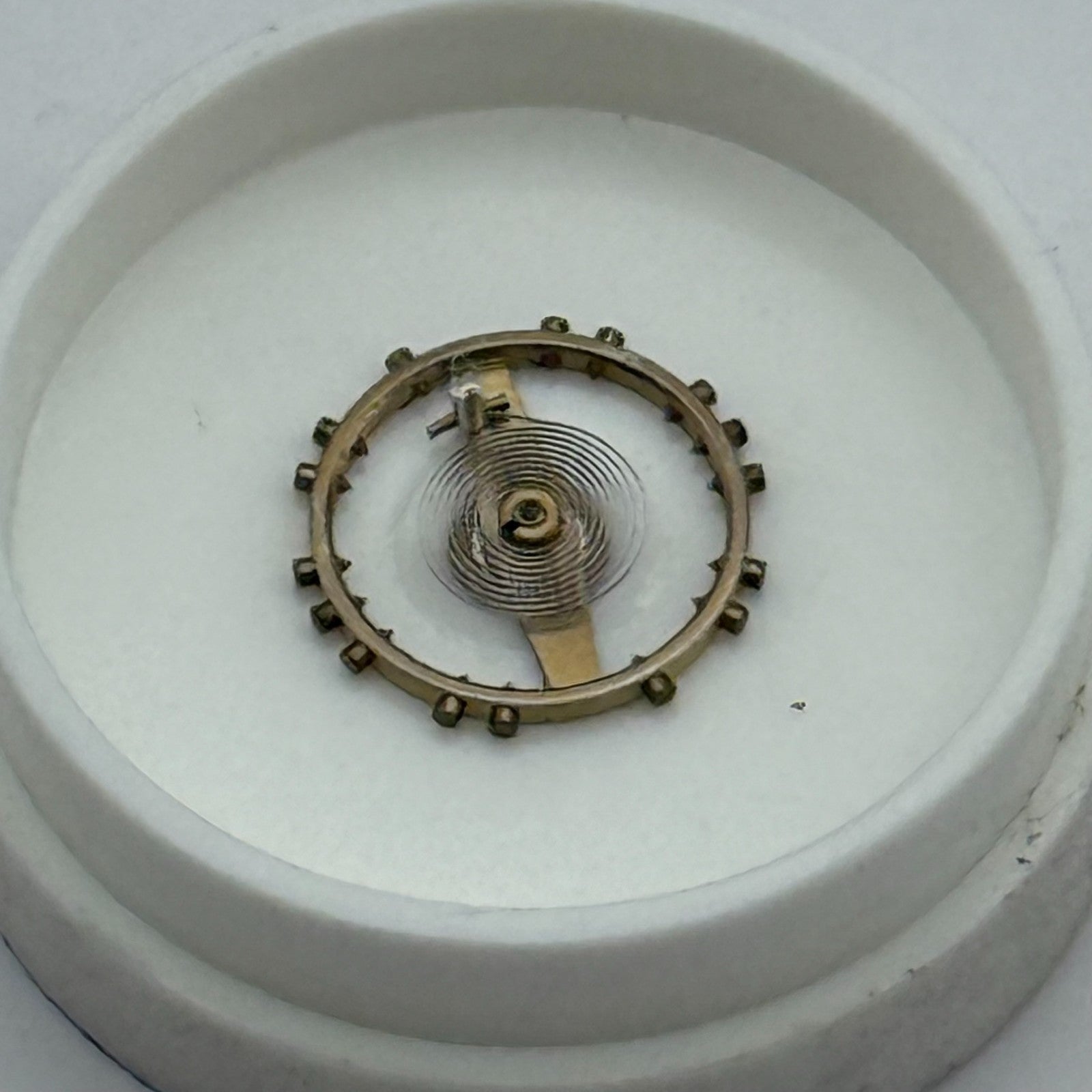 ETA 2412 Balance Wheel Complete And Spring 6¾’’’ 1257 M Watch Movement Parts NOS