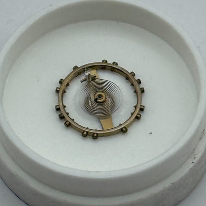 ETA 2412 Balance Wheel Complete And Spring 6¾’’’ 1257 M Watch Movement Parts NOS