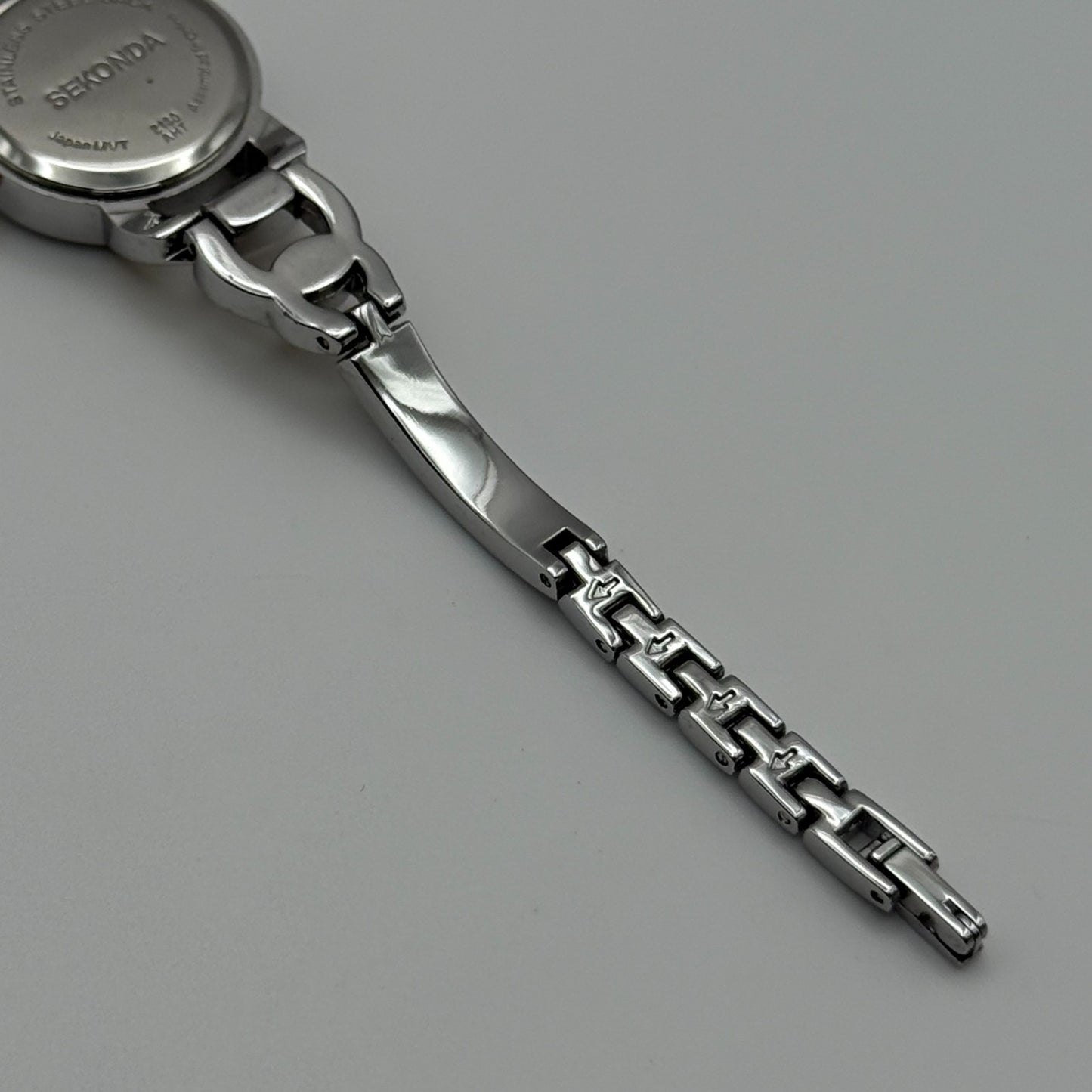 22mm Working Ladies Sekonda Two Tone Jewelled Quartz Japan Watch 6.25 Inches