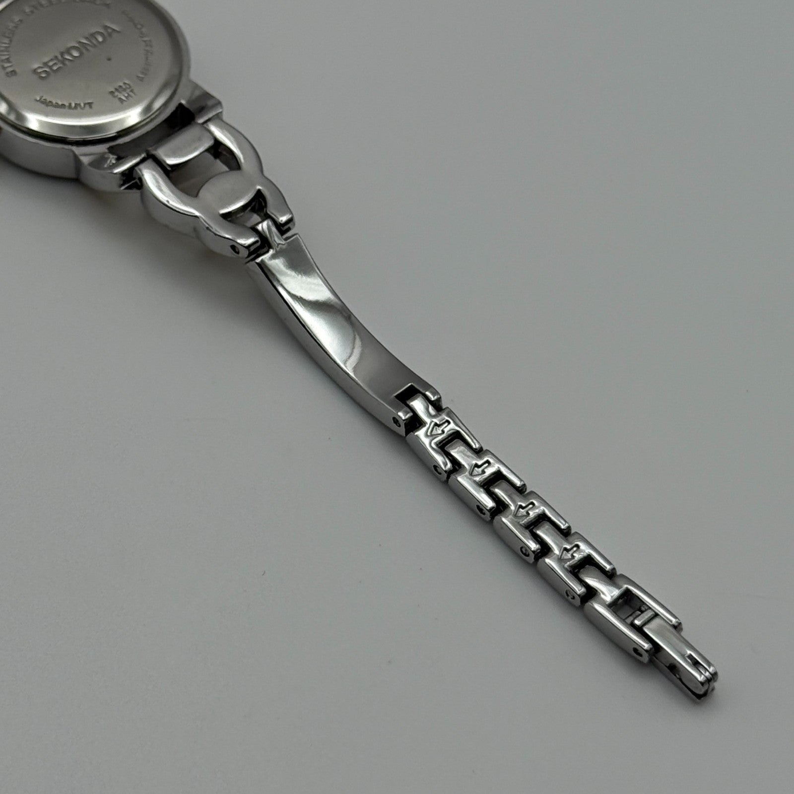 22mm Working Ladies Sekonda Two Tone Jewelled Quartz Japan Watch 6.25 Inches