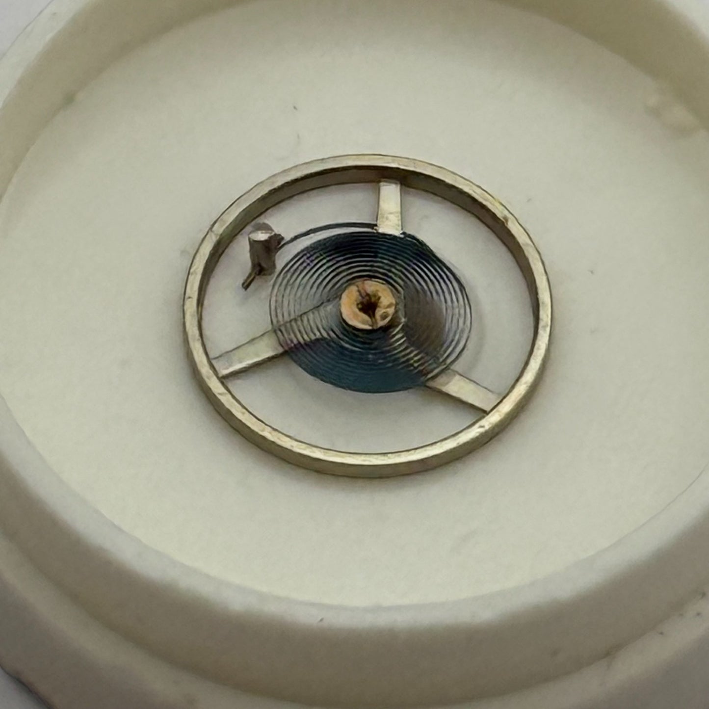 Felsa 4452? Balance Wheel Complete And Spring Ord + Inca Watch Movement Parts