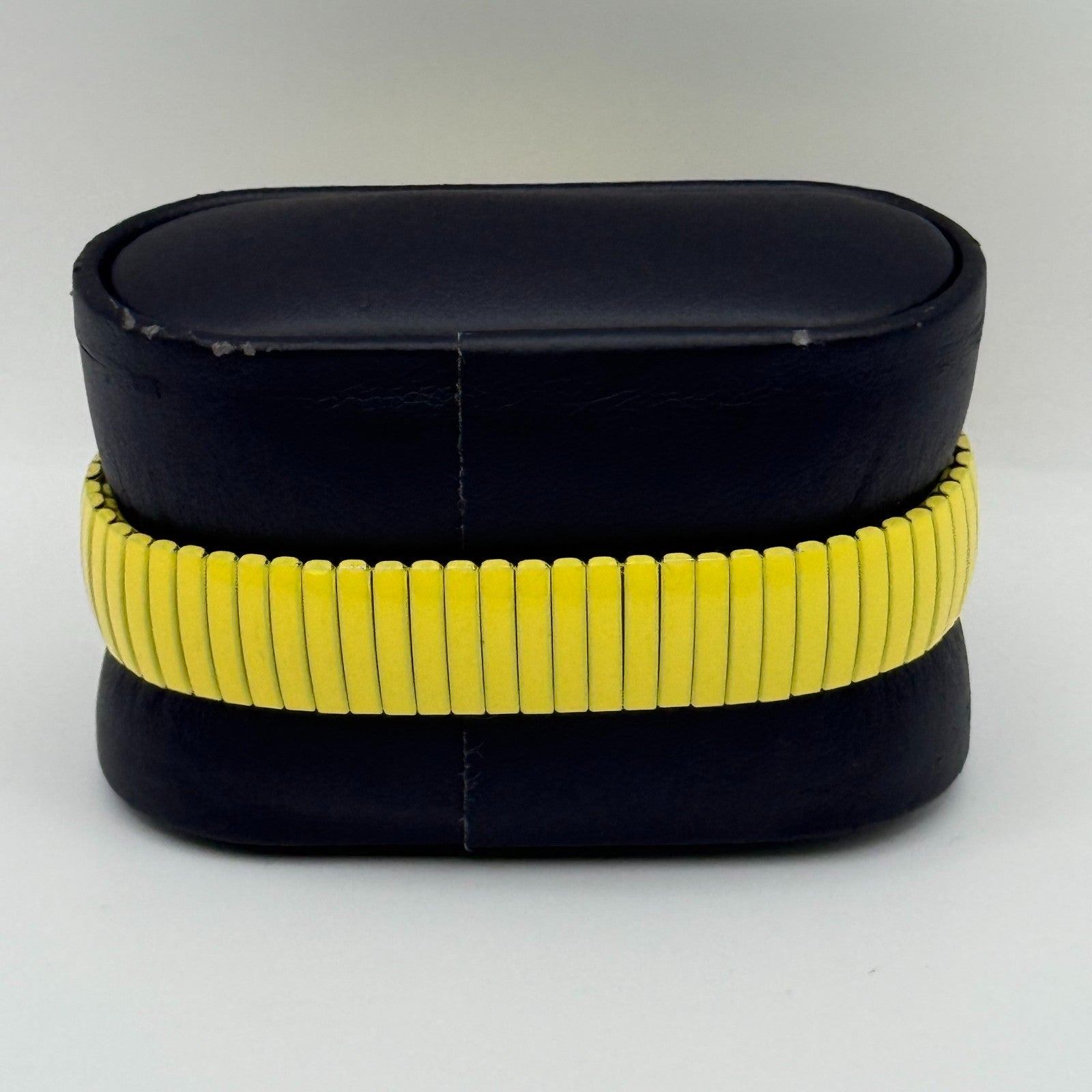 MAB Ladies Yellow Quartz Watch Stretch Band London Working 29mm New Battery