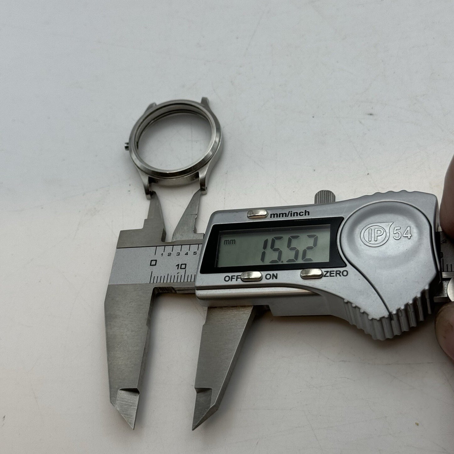 29.5mm Vintage Girard Perregaux 7163 Engraved Watch Case StayBrite Steel Brevet