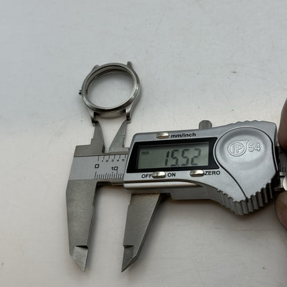 29.5mm Vintage Girard Perregaux 7163 Engraved Watch Case StayBrite Steel Brevet