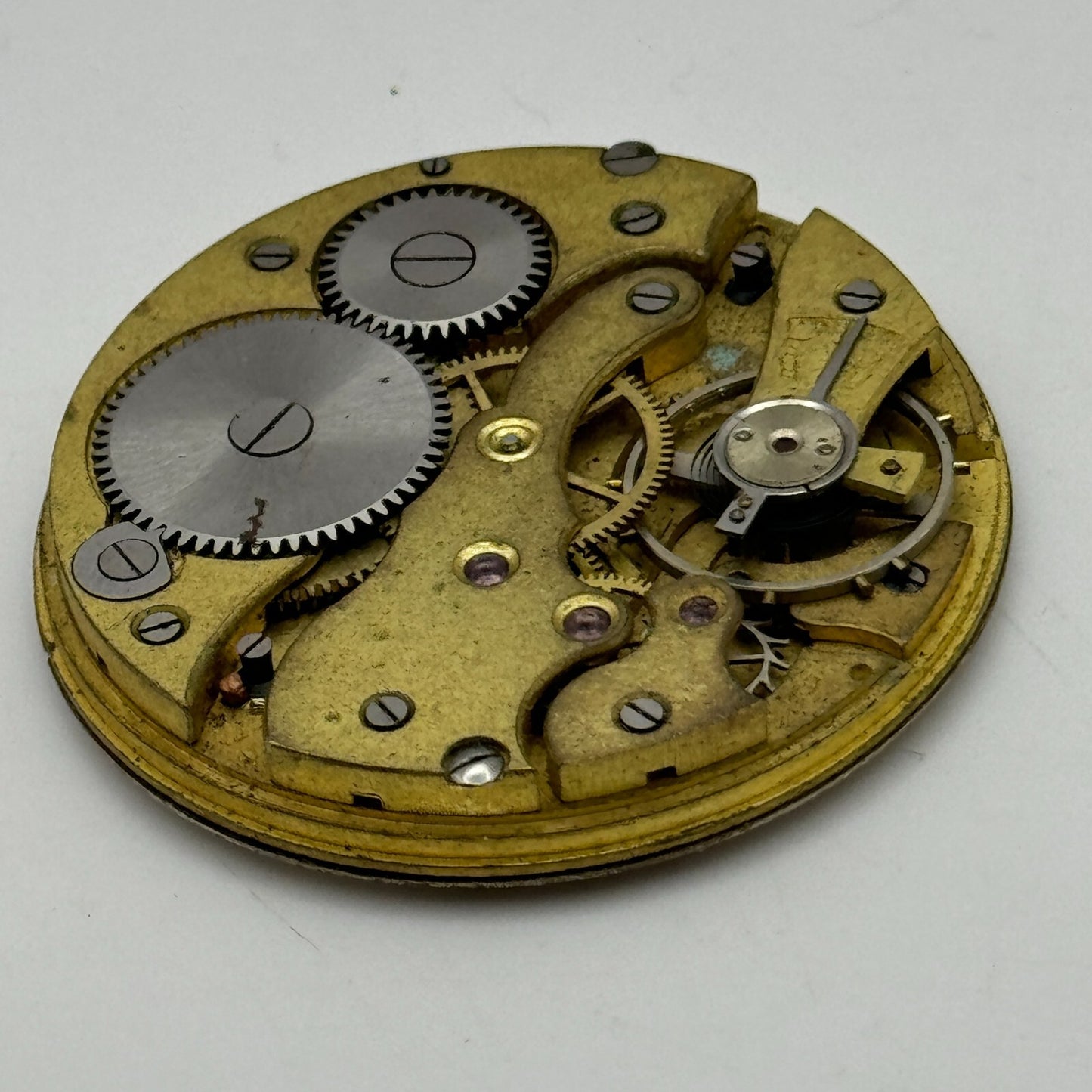 40.7mm Swiss 24 Hour Dial Sub Seconds Pocket Watch Movement Hands PARTS SPARES