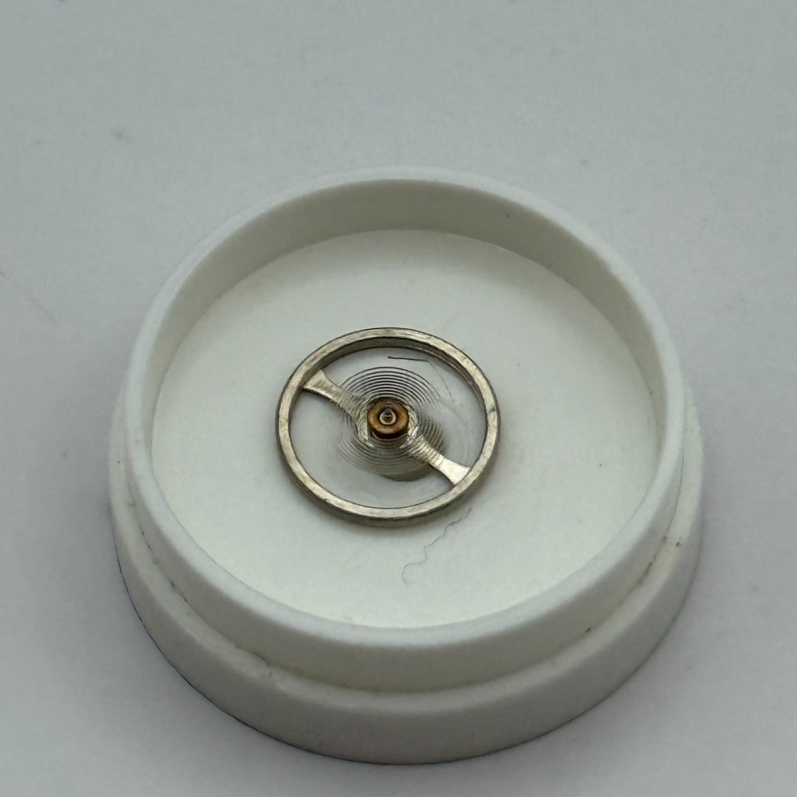 Oris 410 Balance Wheel Complete And Spring  5¼’’’ 330 M Watch Movement Parts NOS