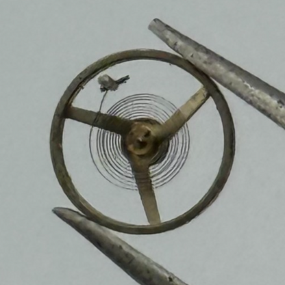 AS 1677 Balance Wheel Complete And Spring 5 1/2’’’ 1225 M Watch Movement Parts