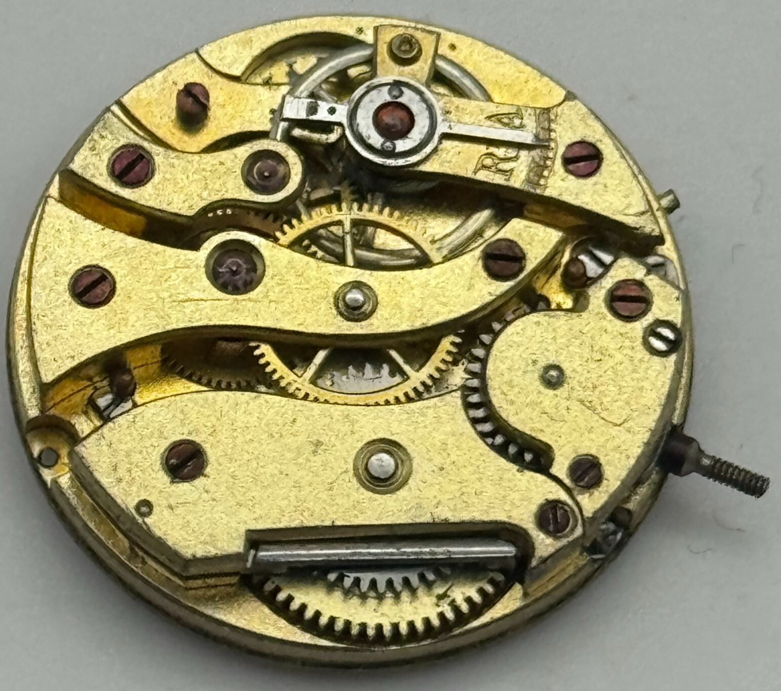 24.1mm Unidentified High Grade Manual Wind Watch Movement Vintage PARTS REPAIR