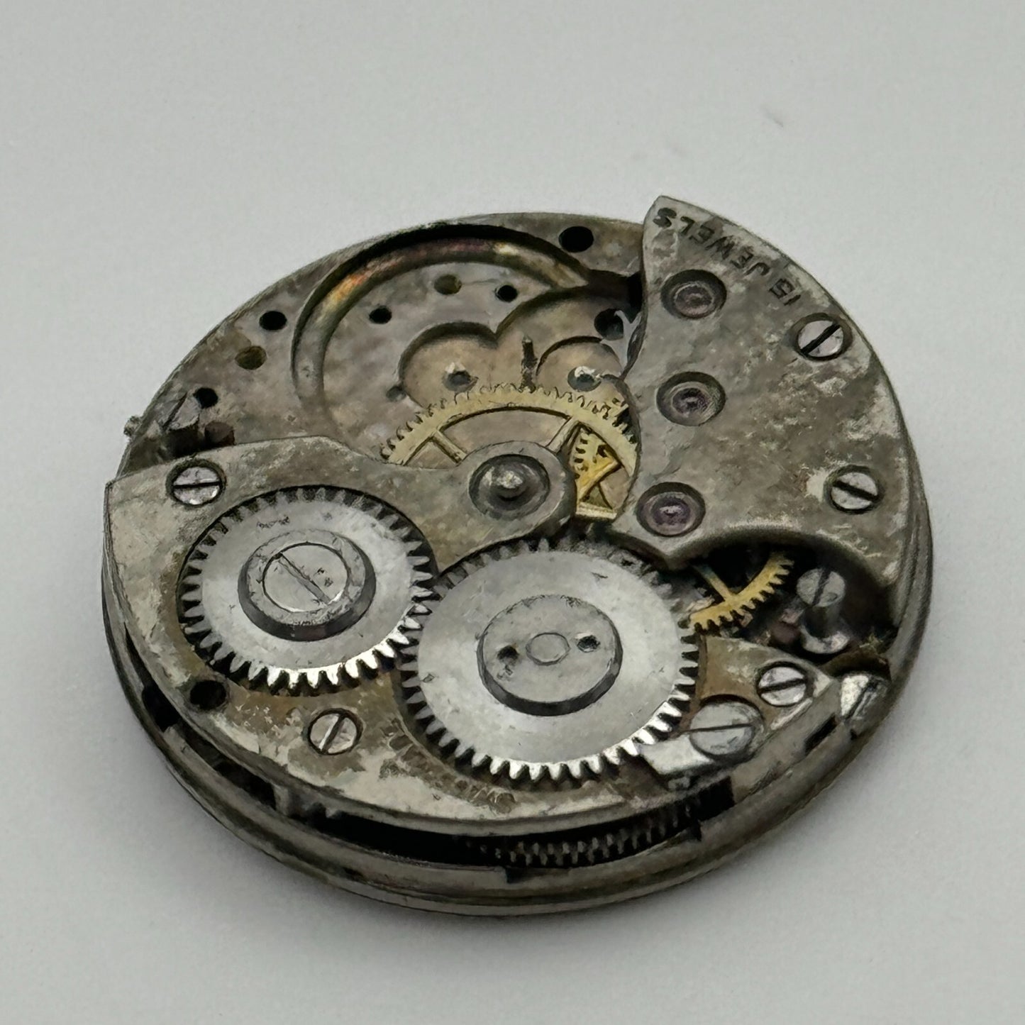 23.6mm Roman Numerals 15 Jewels Trench Watch Movement Manual Wind PARTS SPARES