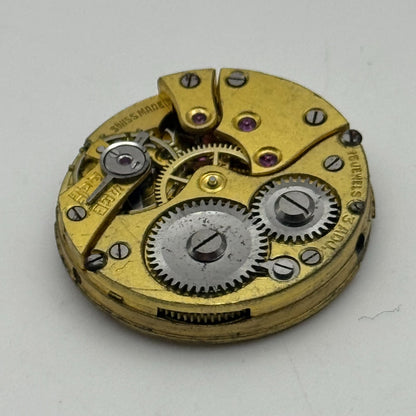 23.6mm J W Benson 15 Jewels Balance Ok Swiss Manual Wind Watch Movement PARTS