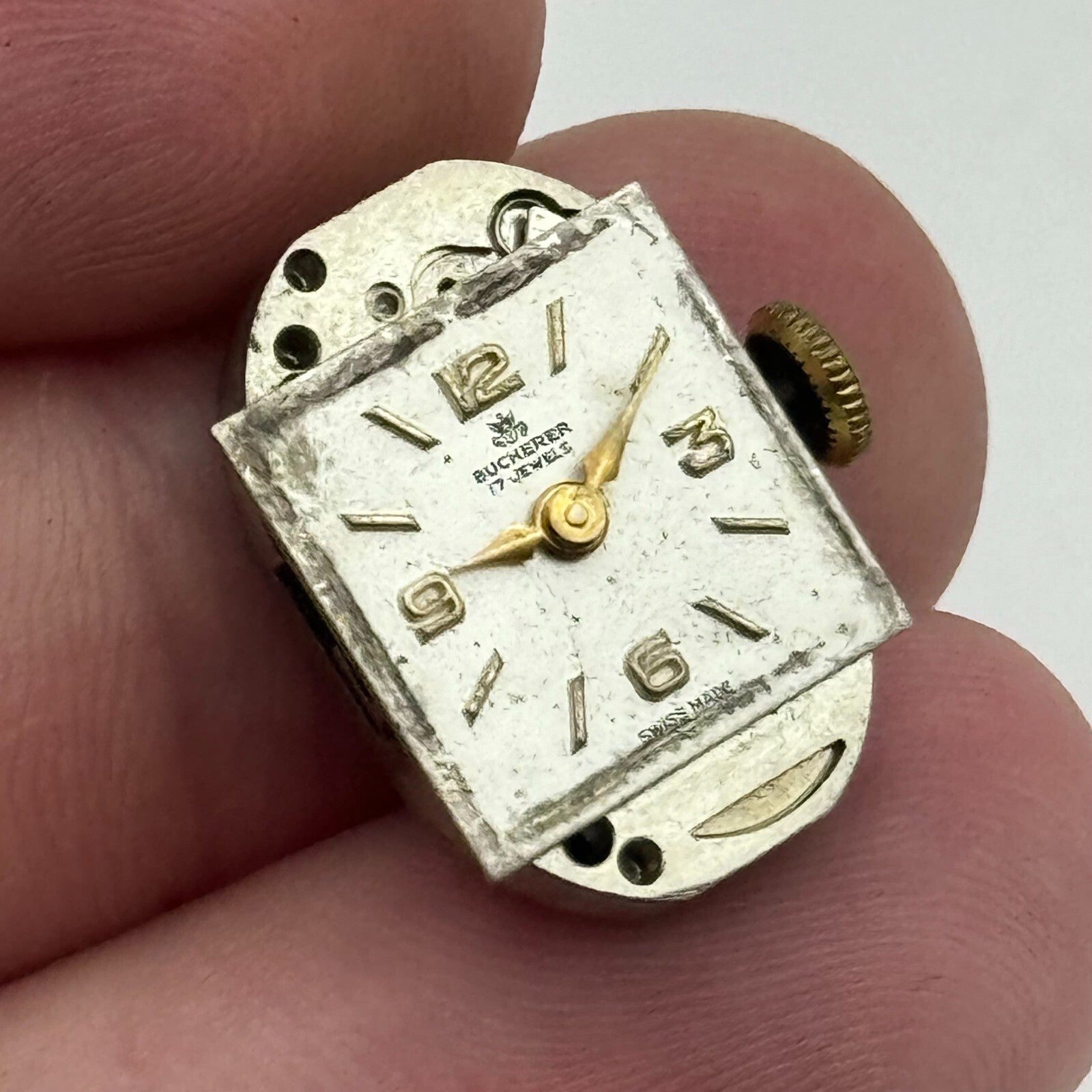 12.8mm Running Bucherer ETA 2355 Manual Wind Watch Movement PARTS REPAIR