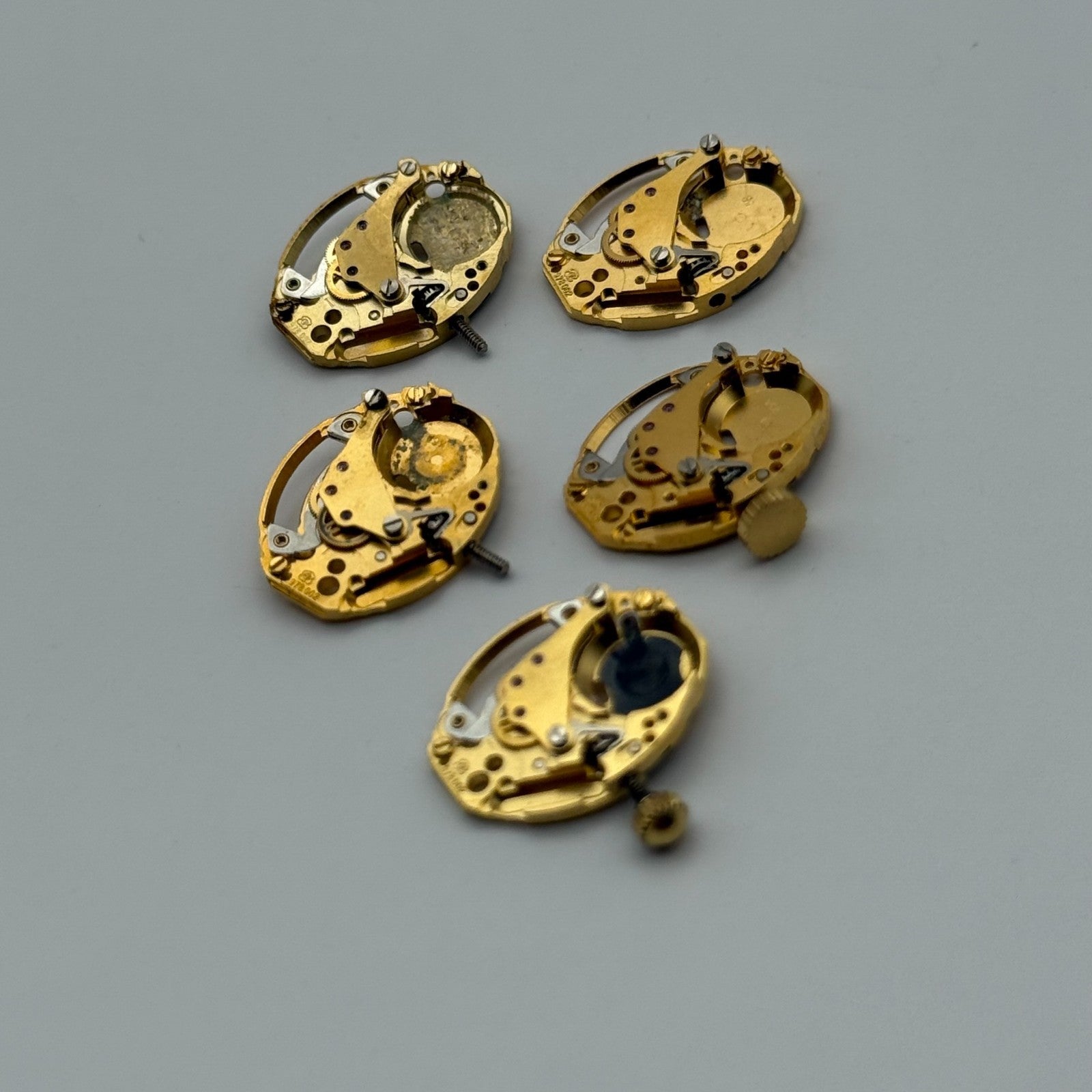 ETA ESA 978.002 x5 Quartz Watch Movement Incomplete Swiss Ladies Parts Repair