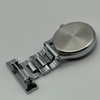 Ingersoll Nurses Fob Quartz Watch White Dial Silver Tone Japan Working 26mm